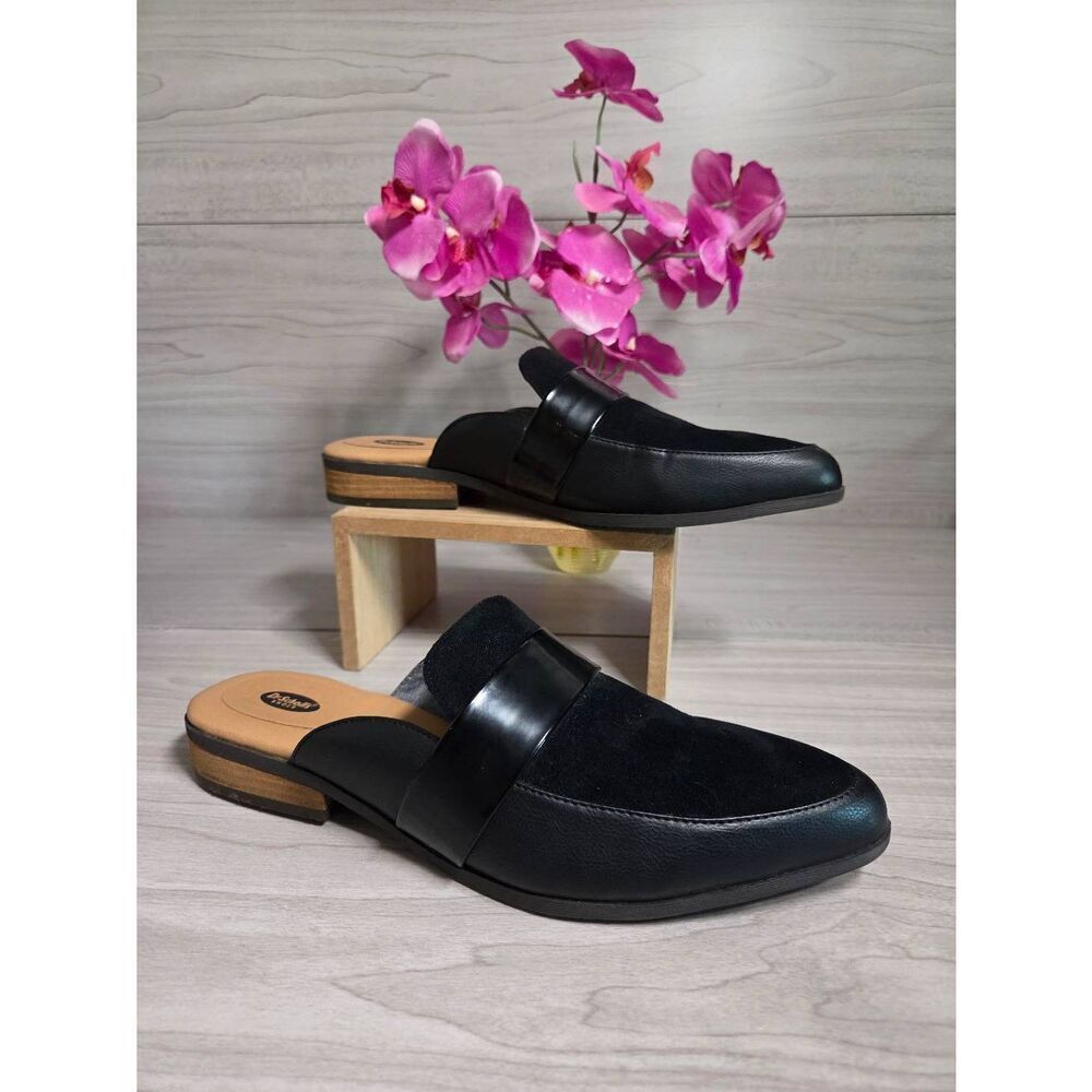 Dr. Scholl’s Exact Black Pointed Toe Mules - Size 9M